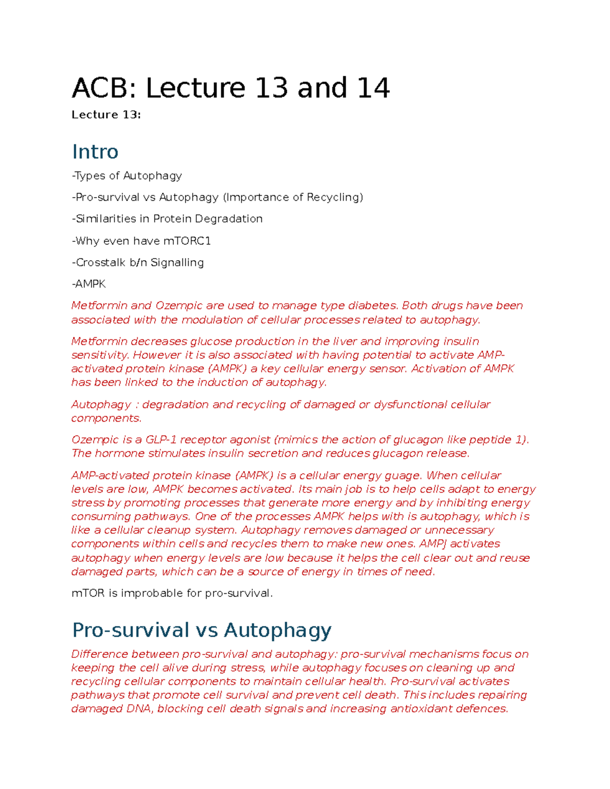 ACB 13 and 14 - Lecture notes for lecture 13 and 14 - ACB: Lecture 13 ...