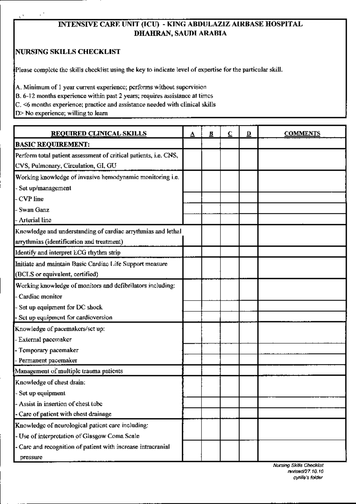 Intensive Care Unit - Icu - INTENSIVE CARE UNIT (lCU) - KING ABDULAZIZ ...