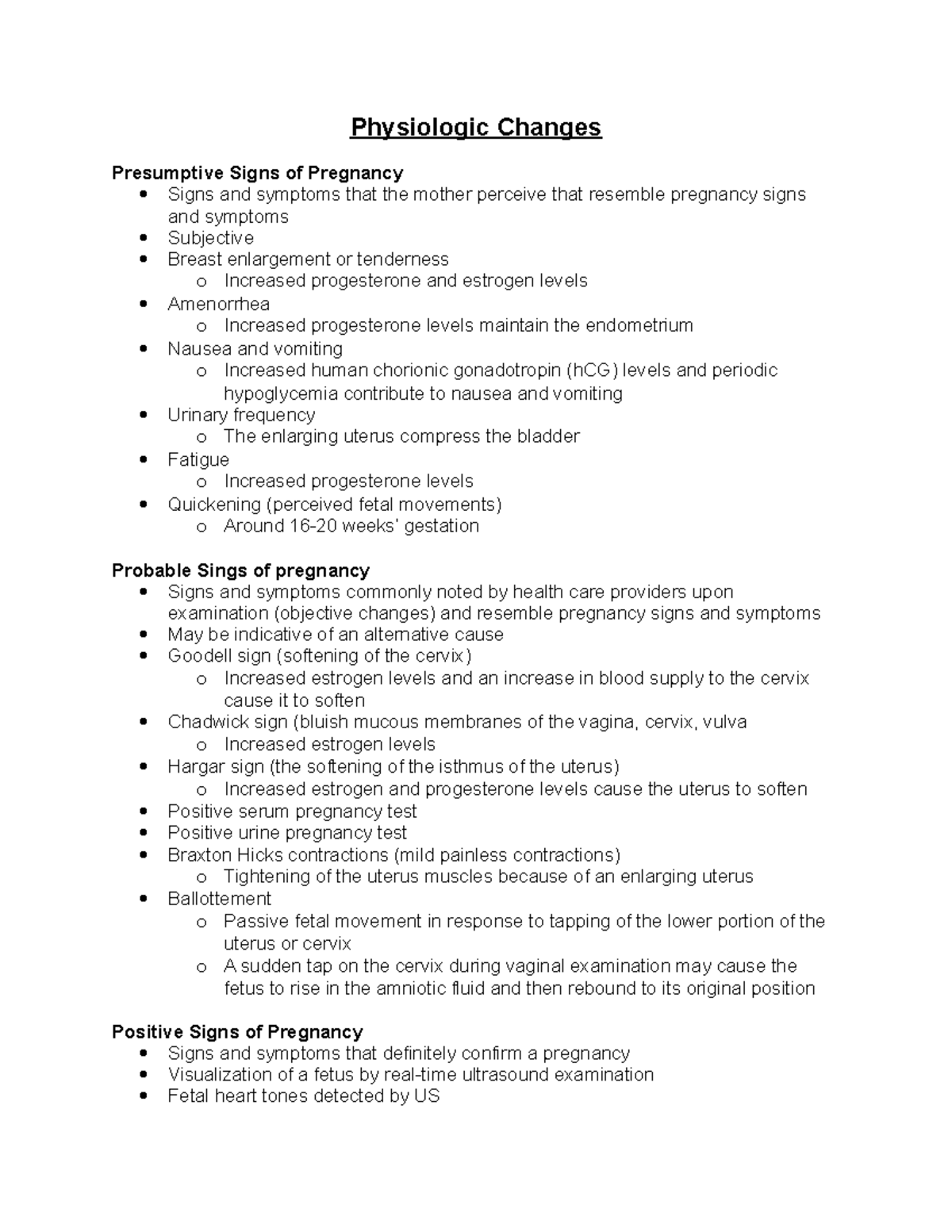 WK1 Physiologic Changes - NURS 517 - Yale - Studocu