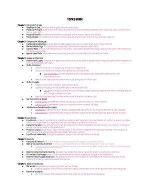 Econ Section 4 Lecture Notes - Chapter 20: Political Economy and Public ...