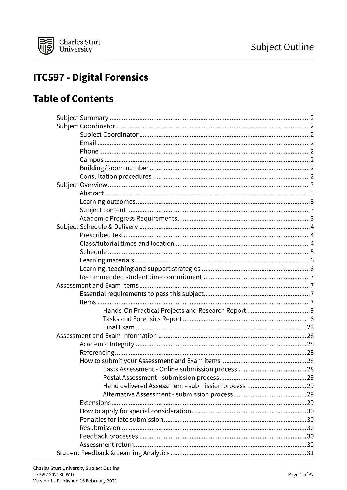 subject-outline-subject-outline-itc597-digital-forensics-charles