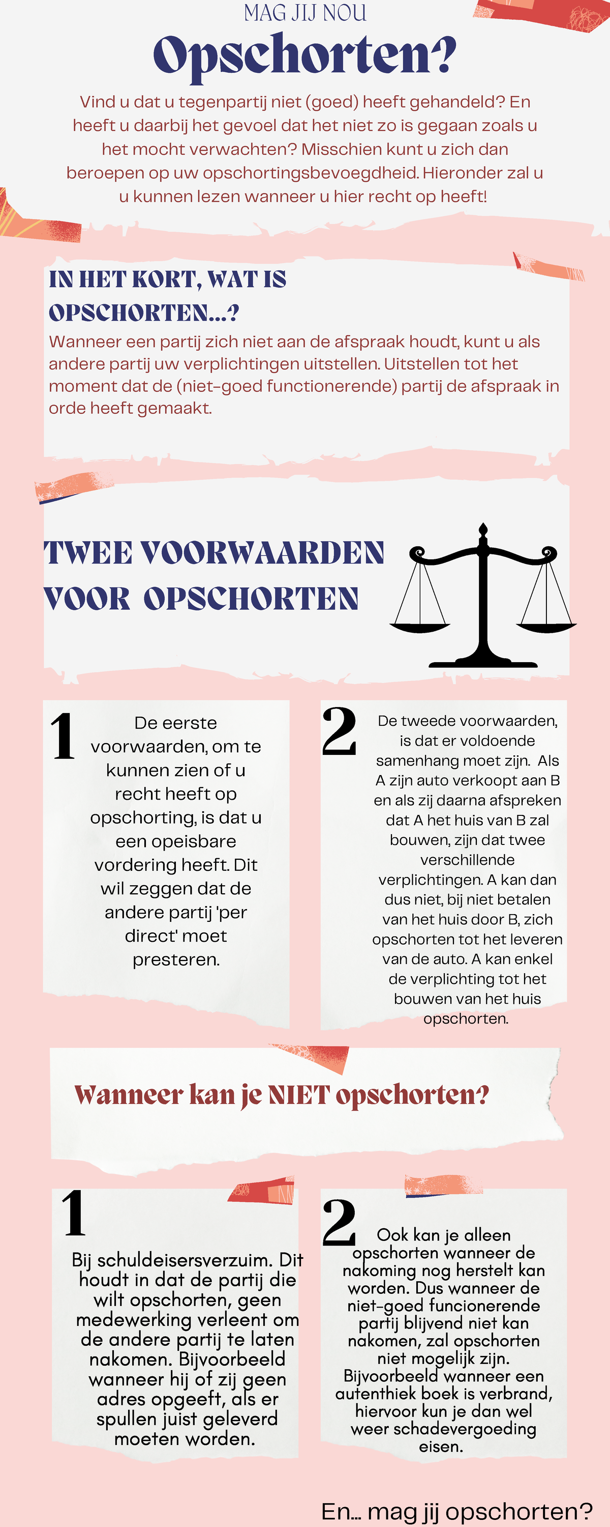 Opschorten een van de projectopdrachten Opschorten? MAG JIJ NOU