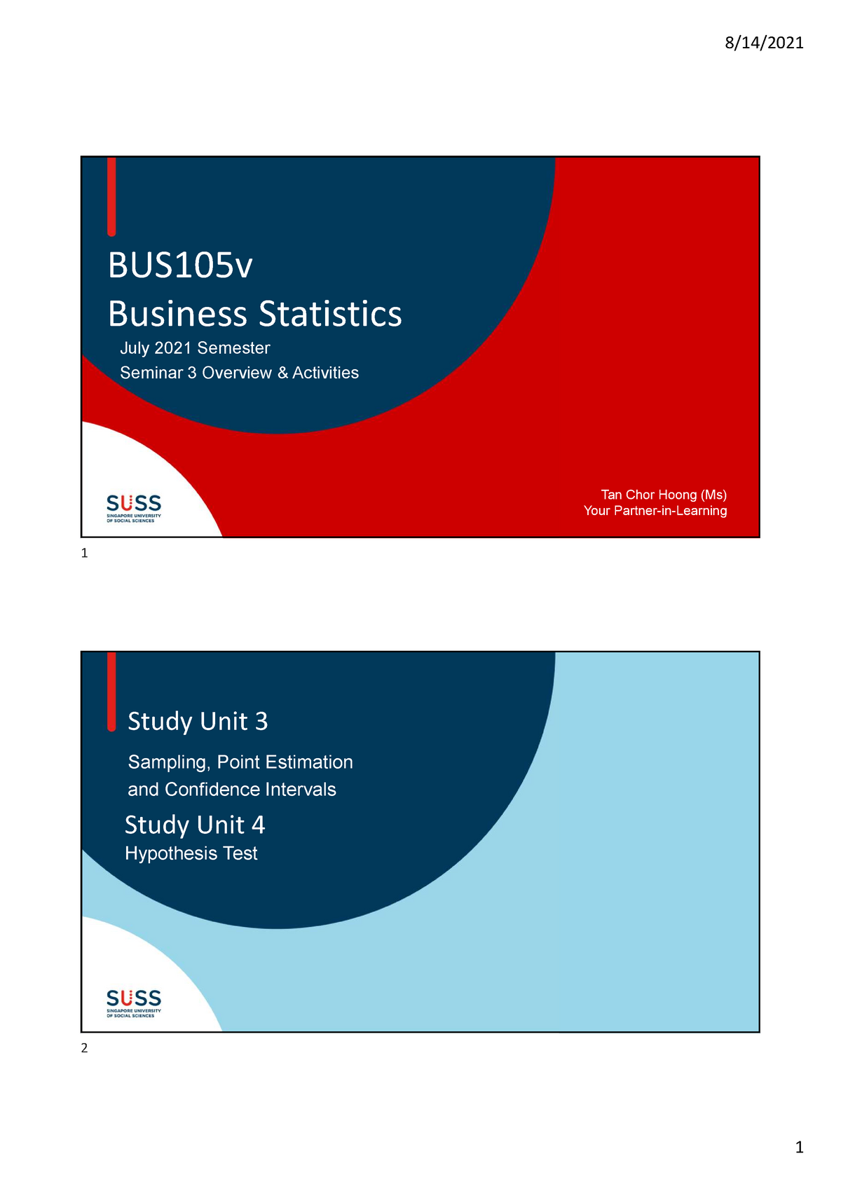 BUS105 V July2021 Online Seminar 03 Slides For Students Ch14Aug'21 ...