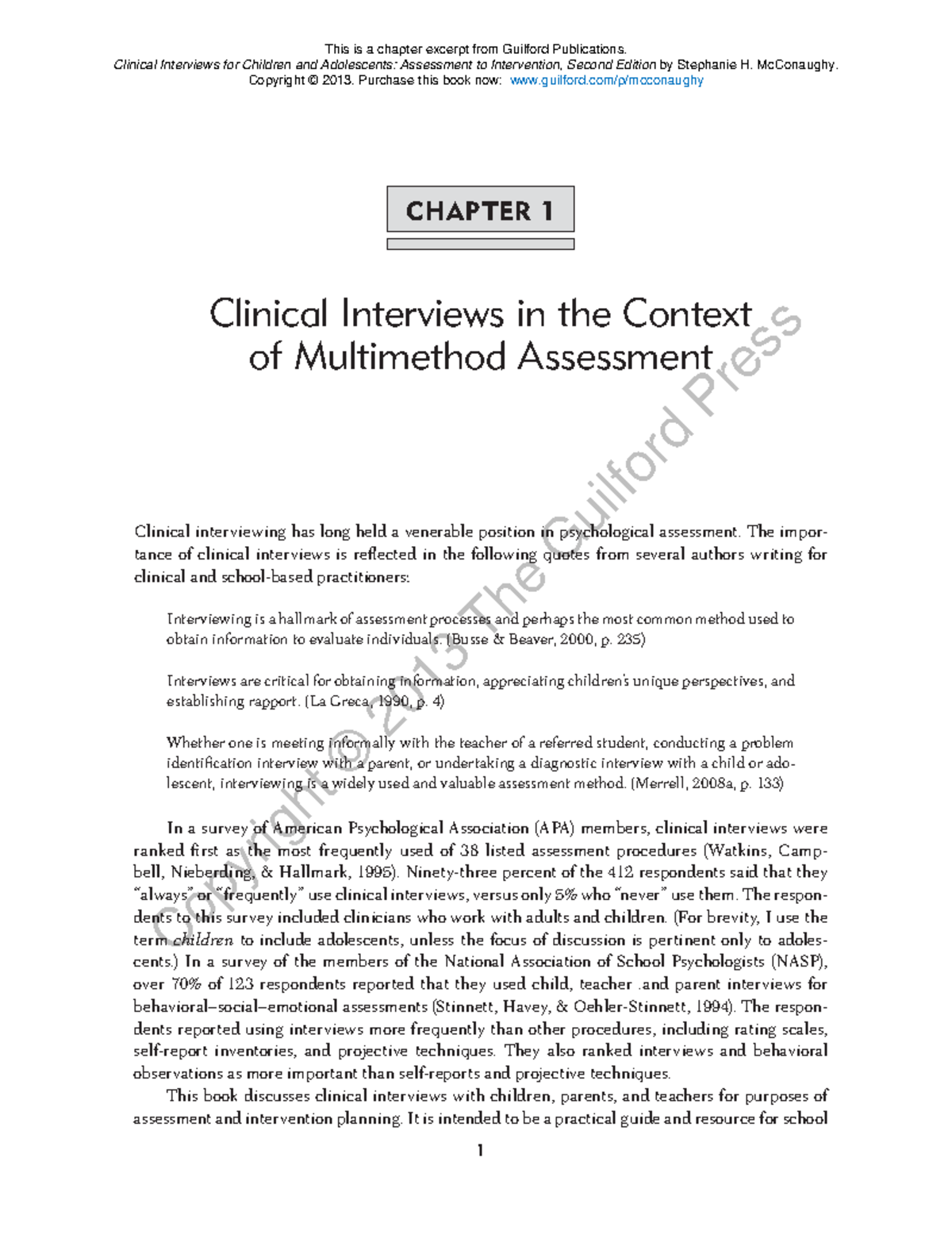Clinical interviews - Lecture notes 1-3 - Psy12 - UNI - Studocu