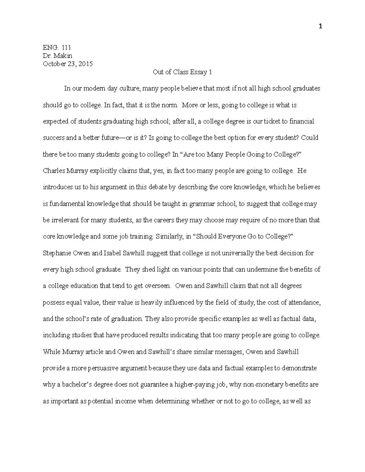 they-say-i-say-essay-eng-111-dr-makin-october-23-2015-out-of-class