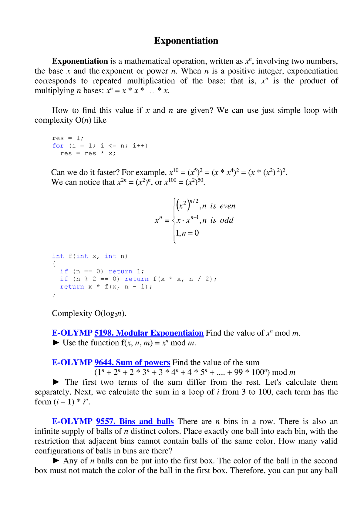 Exponentiation - Course Works - Exponentiation Exponentiation Is A ...