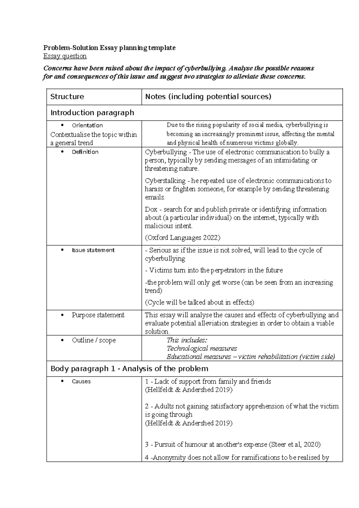 FSAE Standard T1 Unit 10.2 Essay planning template - James Nassif ...