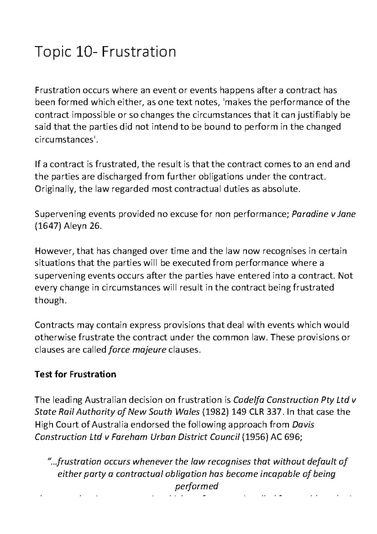 Force majeure thesis image