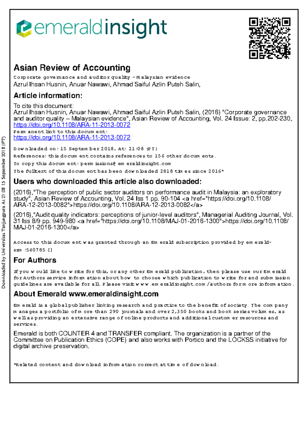 Husnin et al, 2014 - English version of Husin's journal - Asian Review ...