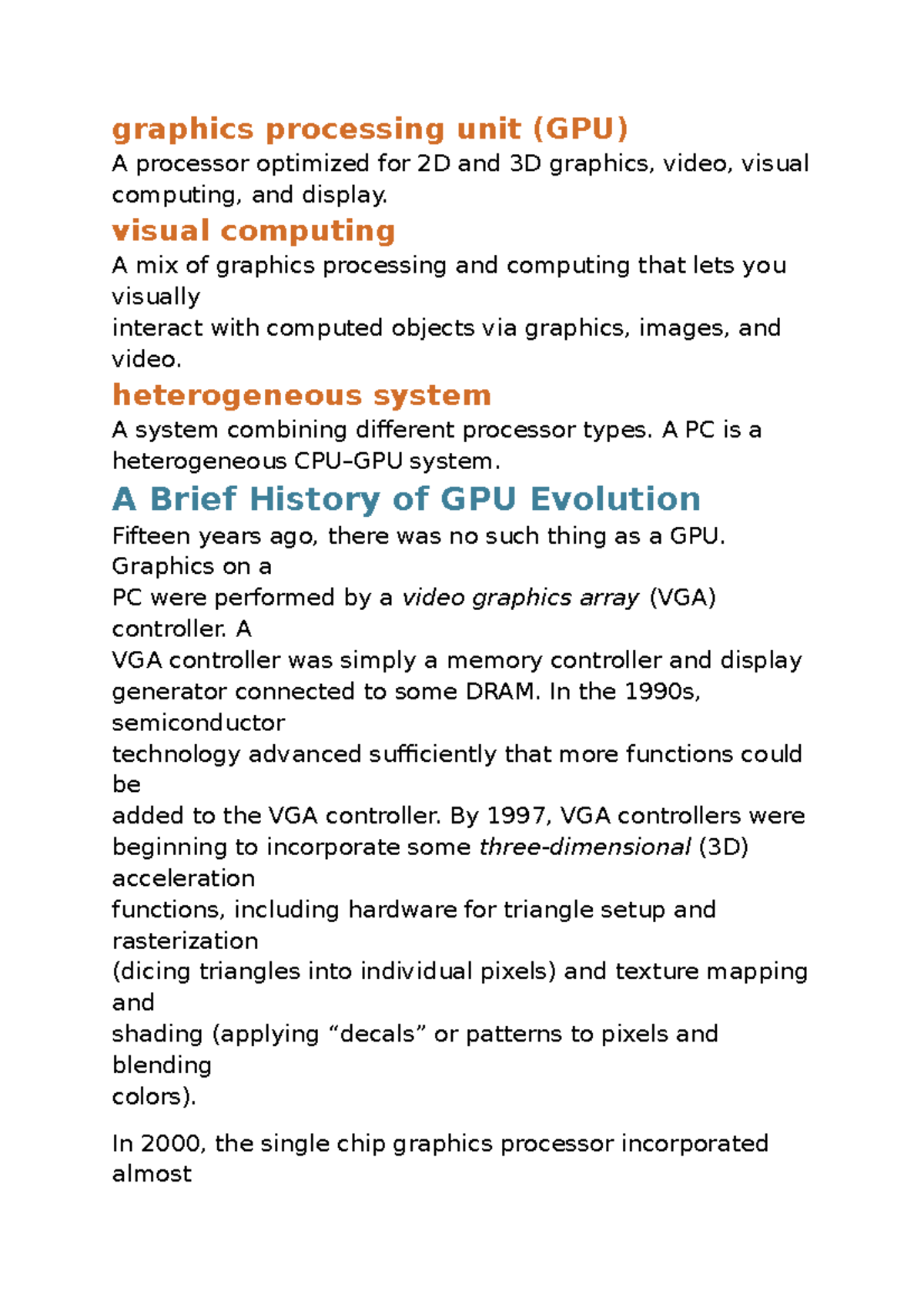 GPU - GPU - Graphics Processing Unit (GPU) A Processor Optimized For 2D ...