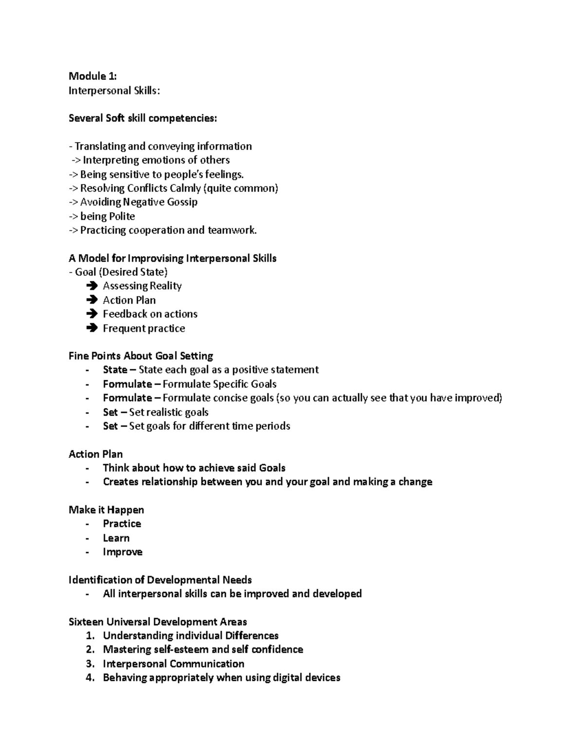 interpersonal-skills-for-professionals-notes-module-1-interpersonal