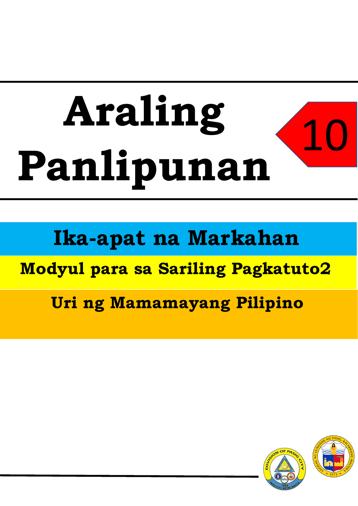 AP10-Q4-M2 - Notes - Araling Panlipunan 10 Ika-apat Na Markahan Modyul ...