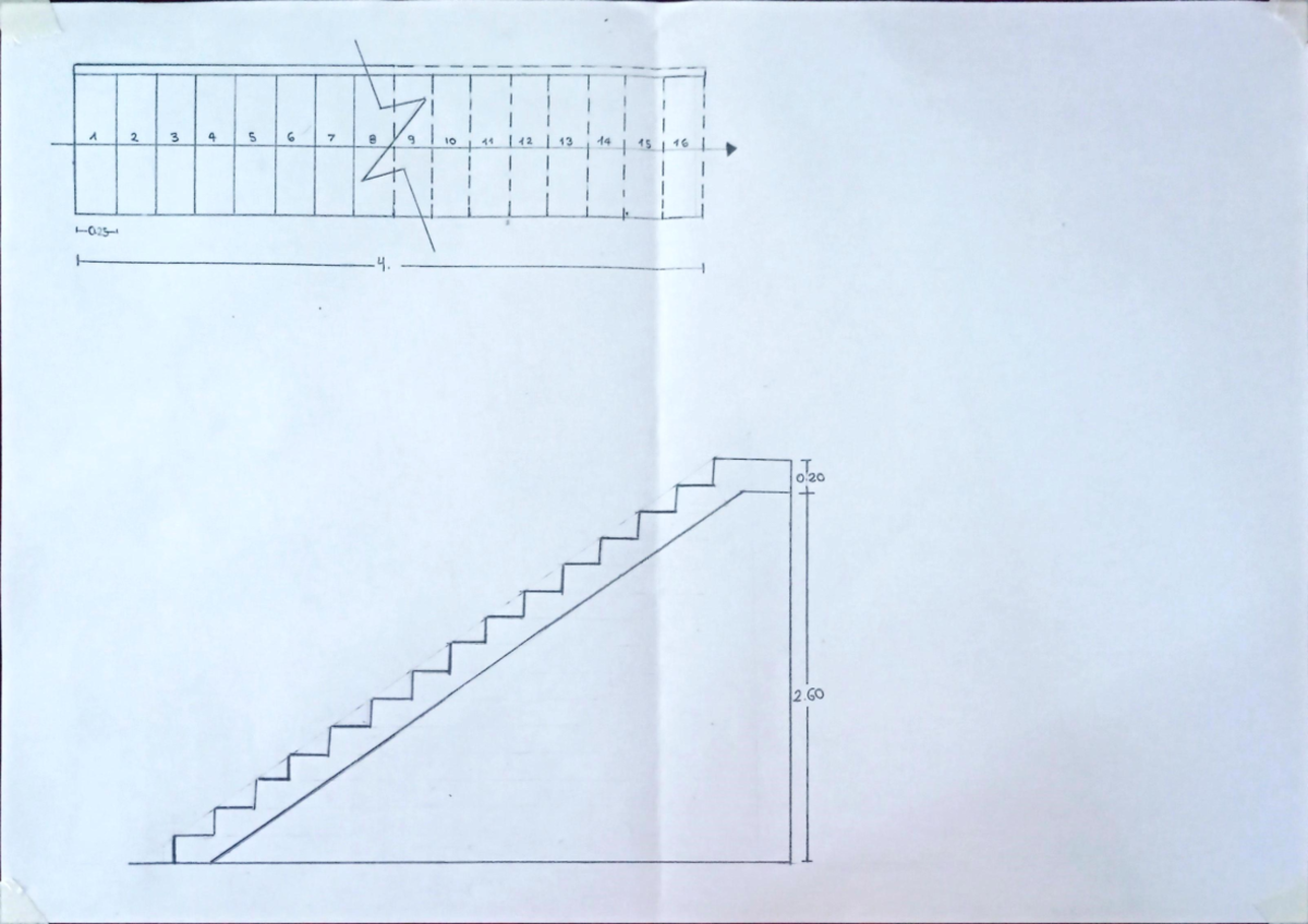 Trabajo 2 dibujo - Escalera - Dibujo arquitectónico - 10 - Studocu