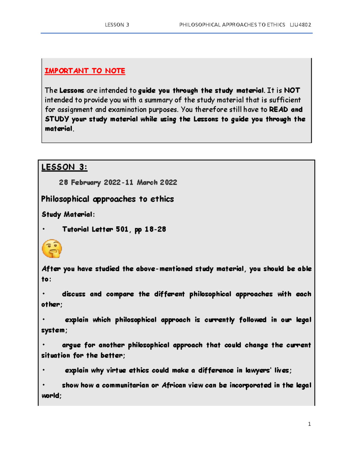 Lesson 3 Study Unit 2 - NotesNotes NotesNotesNotesNotes Notes ...