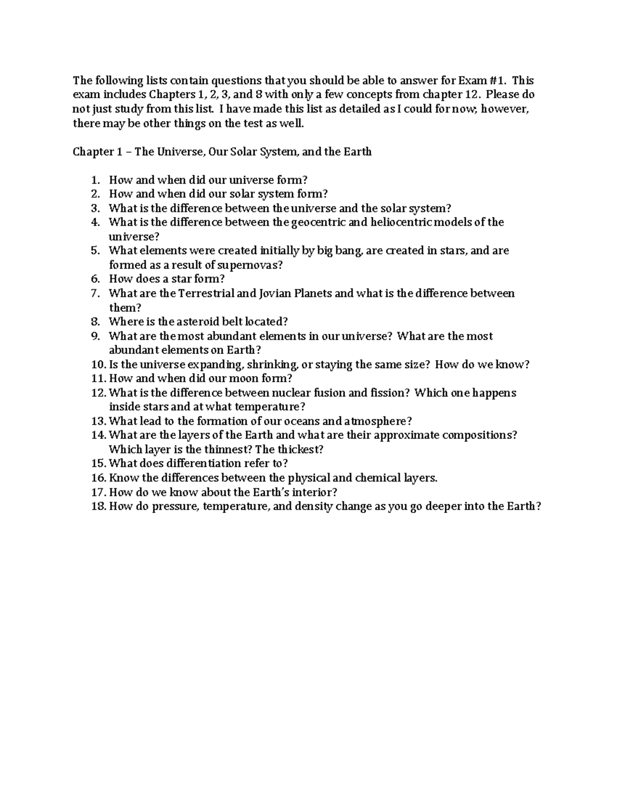 Review Questions For Exam 1 Ch 1 2 3 8 12 GEOG 101 Hunter College 1-ounce-of-weed