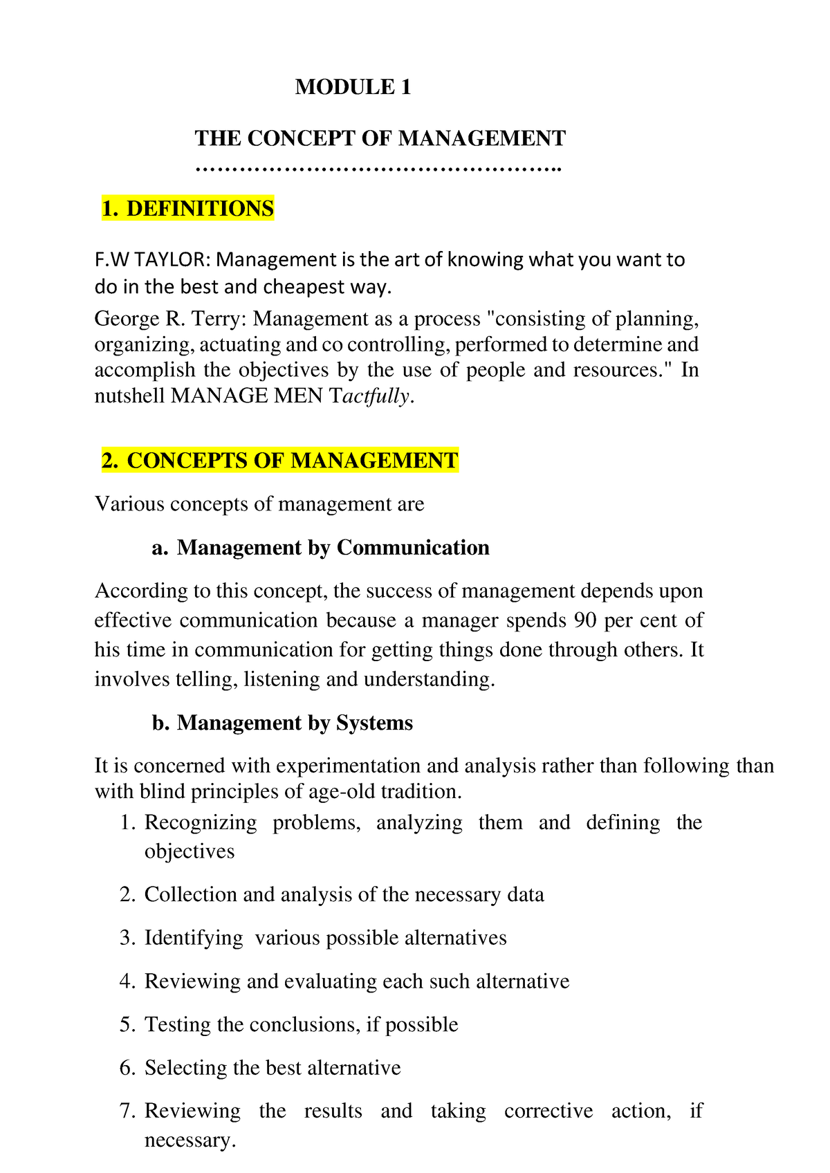 the-concept-of-management-module-1-the-concept-of-management-studocu