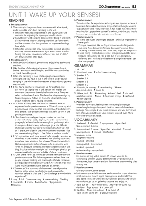 Business Partner B2 Unit Tests Answer Key - Unit 1 LANGUAGE AND SKILLS ...