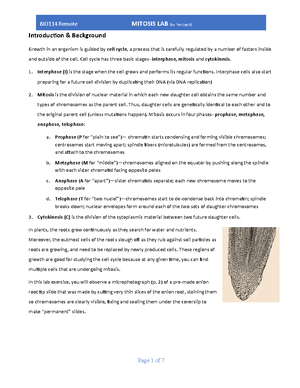 Genetics chpt 1 study guide - BIO 260 - Studocu