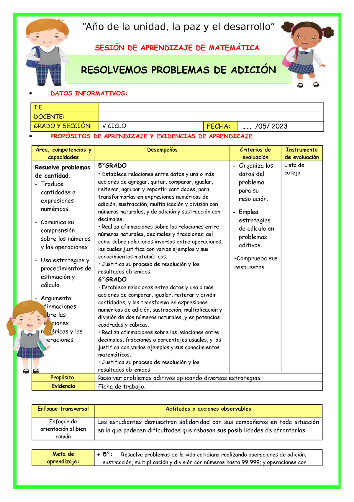 15 MAYO SES-LUN-MAT- Resolvemos Problemas DE Adición - SESIÓN DE ...