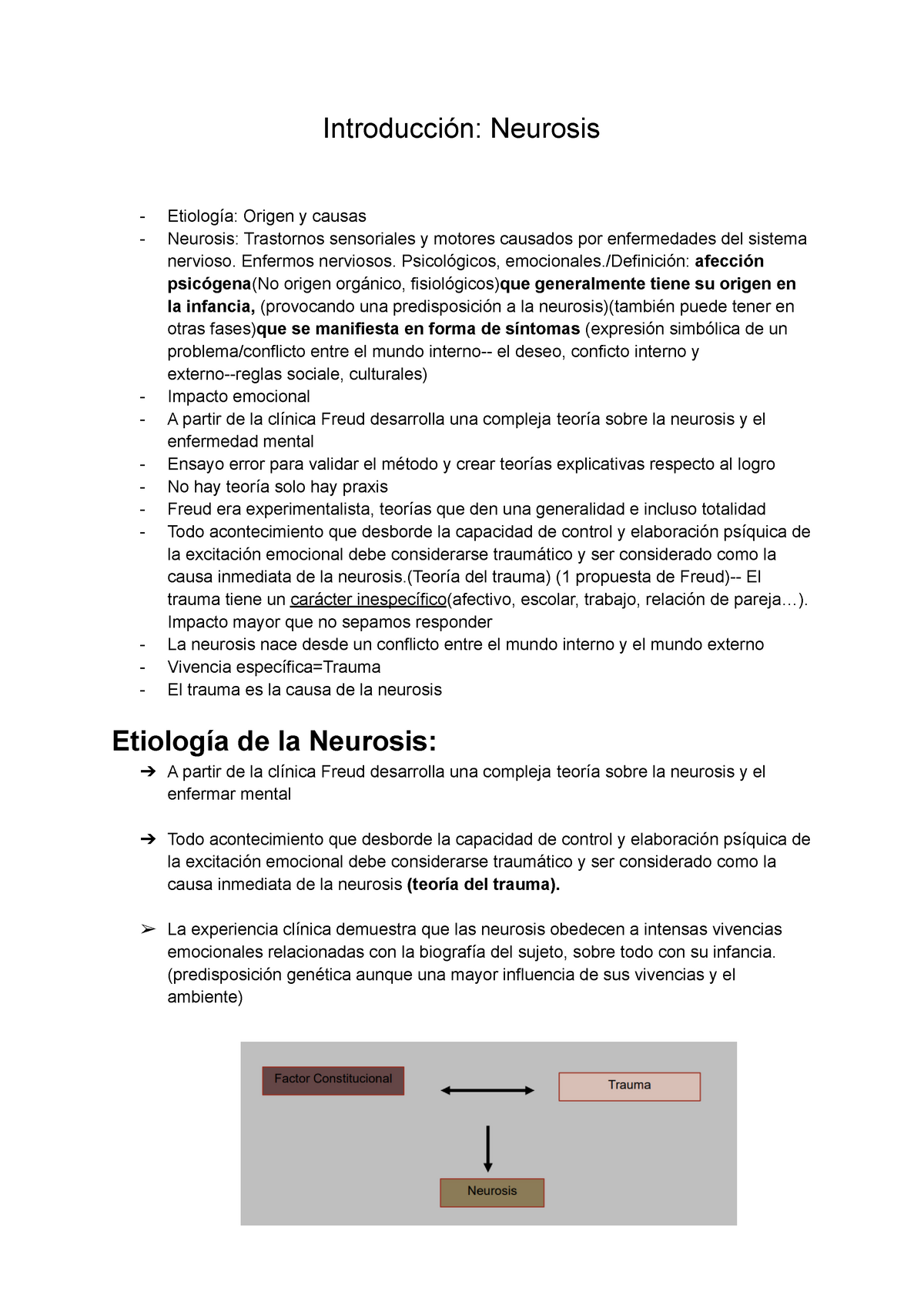 Introduccion Neurosis - Introducción: Neurosis Etiología: Origen Y ...