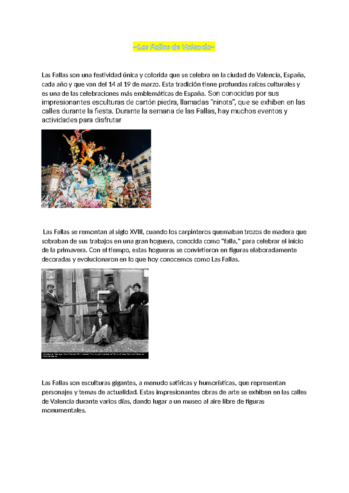 Las Fallas - Esta tradición tiene profundas raíces culturales y es una ...