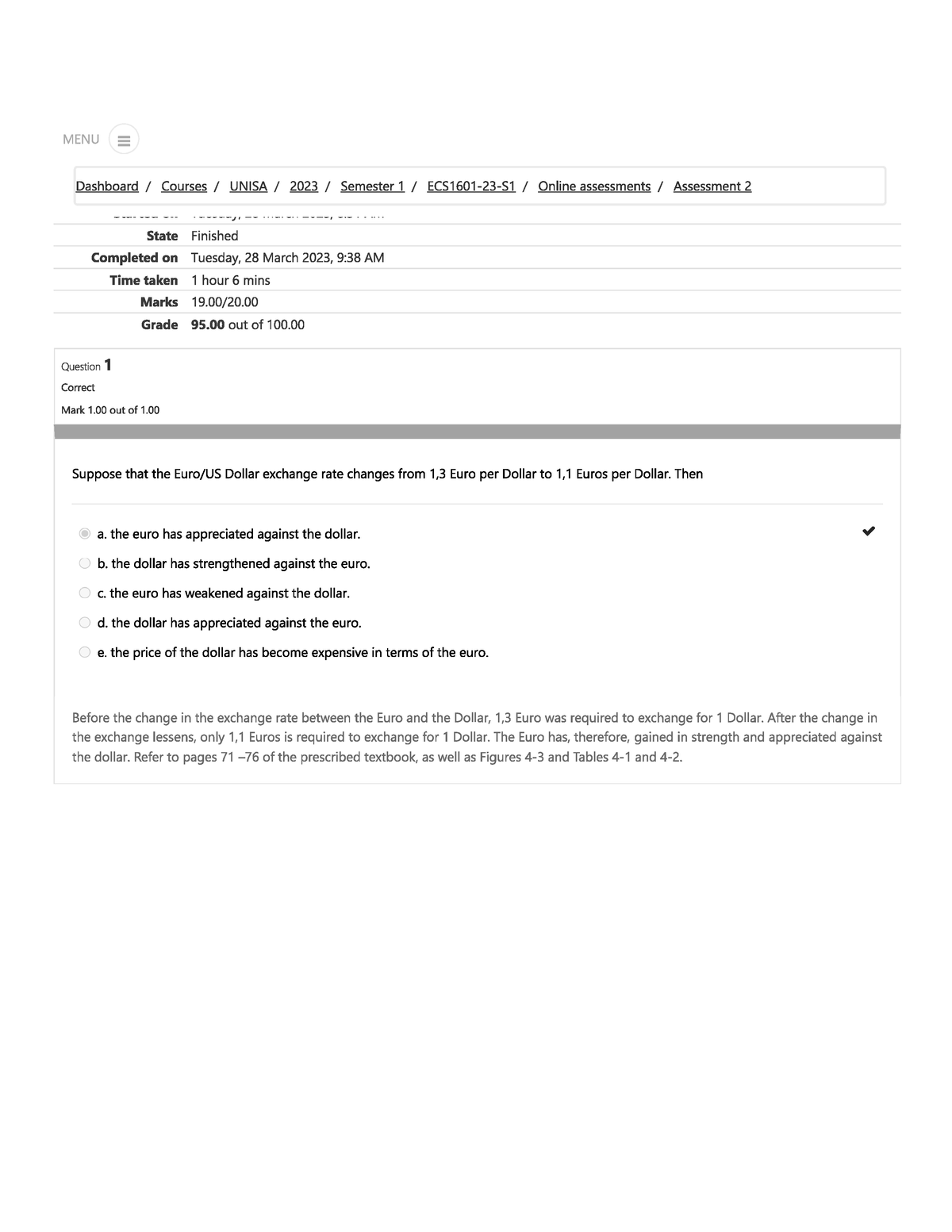 ECS1601- Assessment 2 - Online Quiz - ECS1601 - Studocu