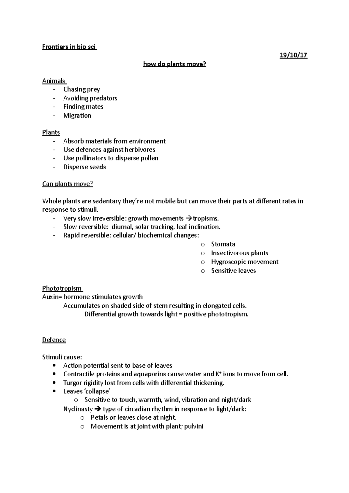 how-do-plants-move-lecture-notes-17-frontiers-in-bio-sci-19-10-17