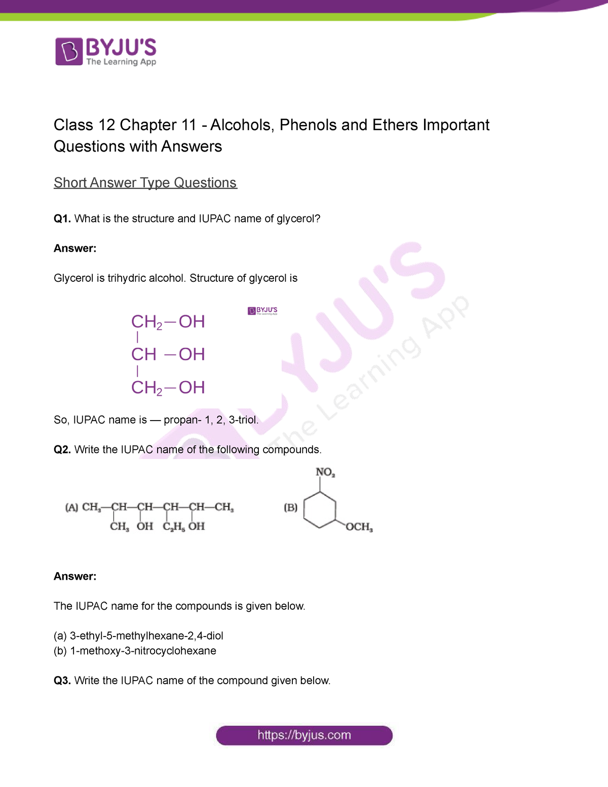 Chapter 11 Alcohols Phenols And Ethers - Class 12 Chapter 11 - Alcohols ...