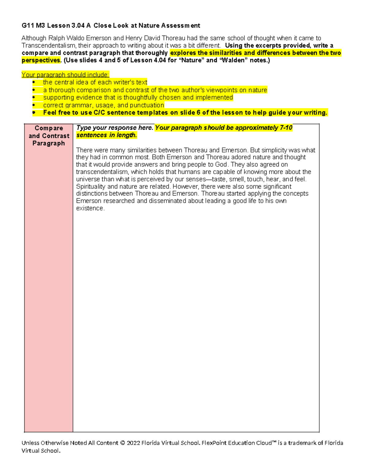 G11+M3+Lesson+3.04+A+Close+Look+at+Nature+Assessment - G11 M3 Lesson 3 ...