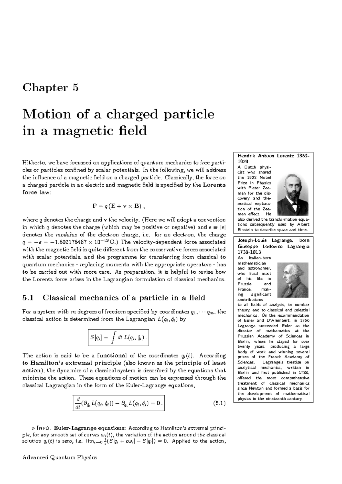 Handout charged - Motion of Charges in Combined Electric and Magnetic ...