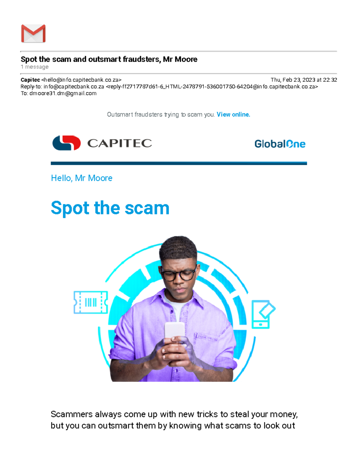 Gmail - Spot The Scam And Outsmart Fraudsters - Spot The Scam And ...