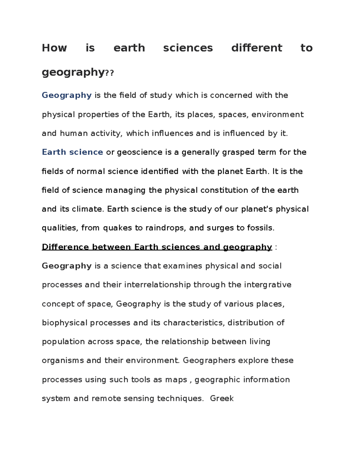 Earth - I am student of BBA and love to share these easys, summries ans ...