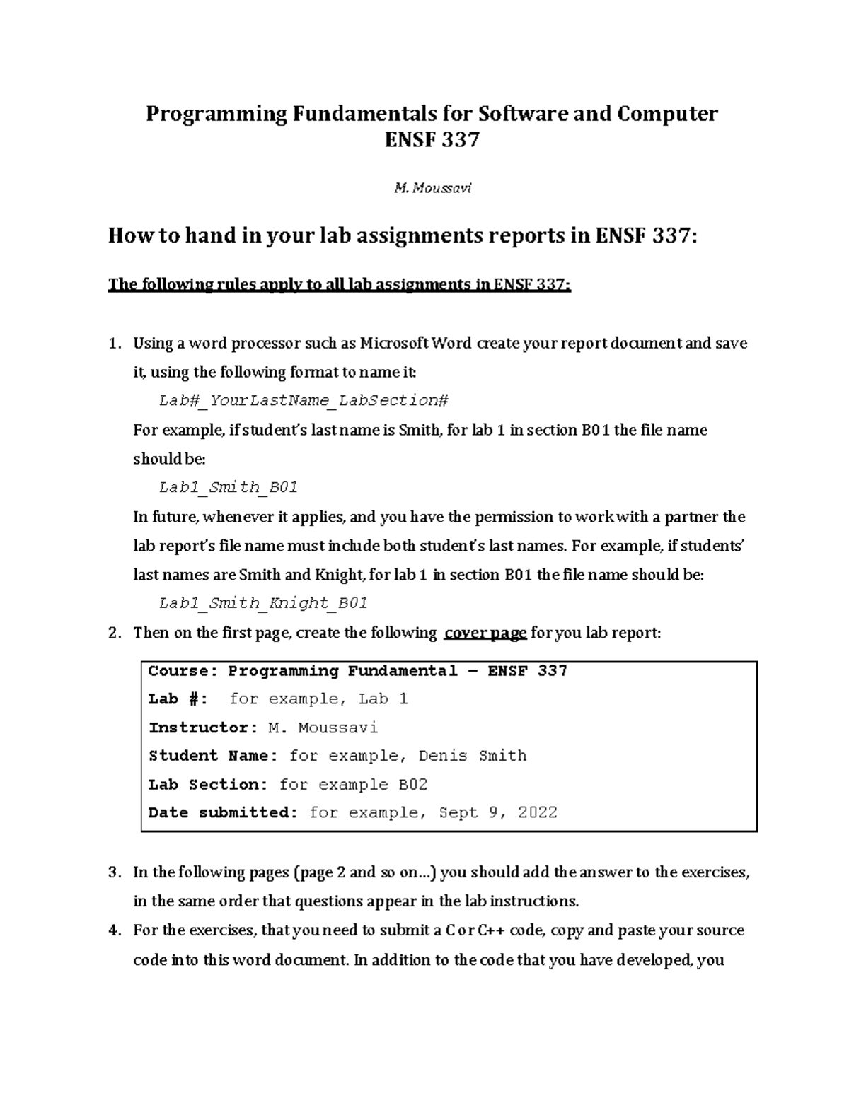 How to hand in your assignments - Fall 2022 - Programming Fundamentals ...