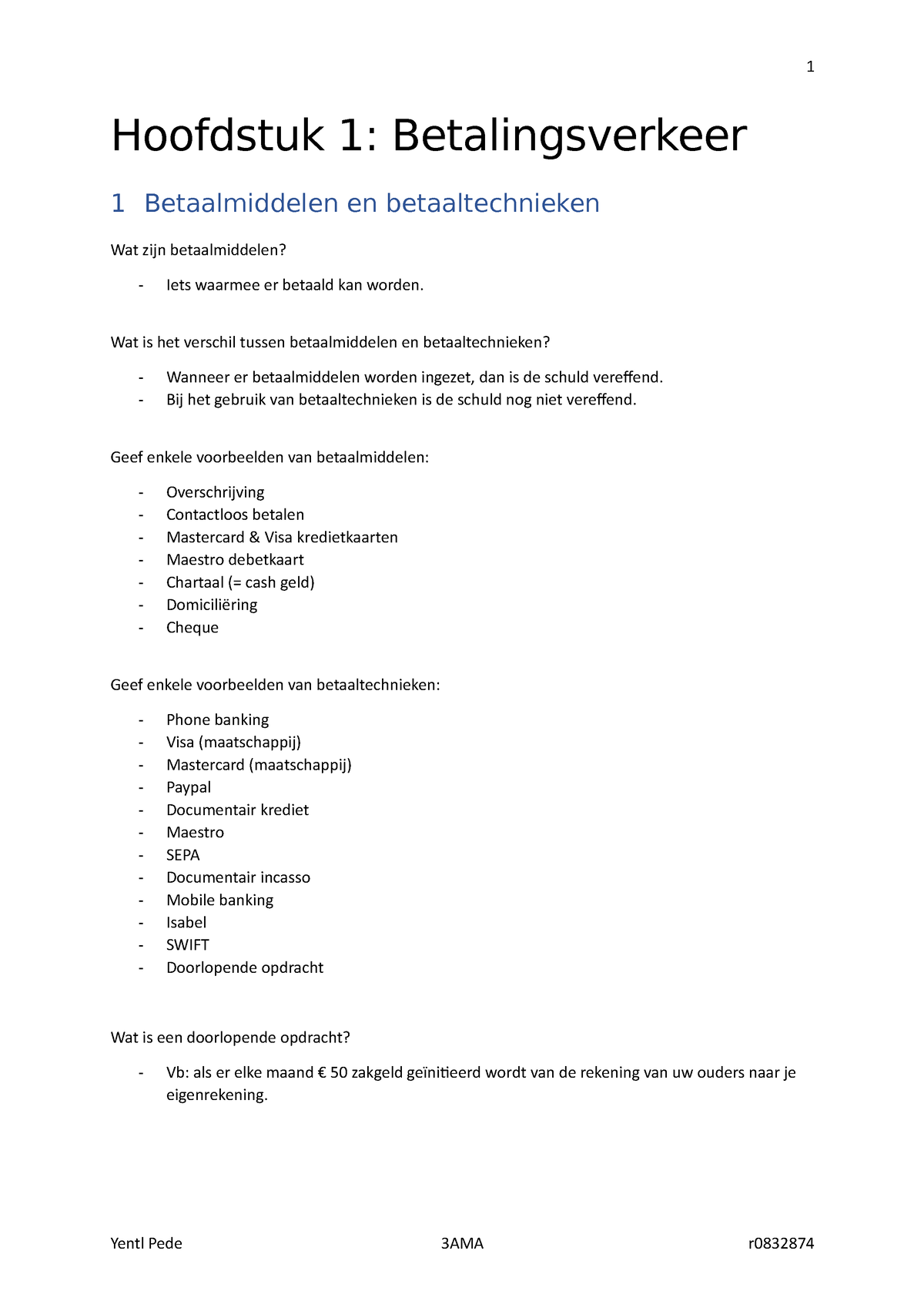 Hoofdstuk 1 Module 2 Betalingsverkeer Debetkaart En Kredietkaart ...