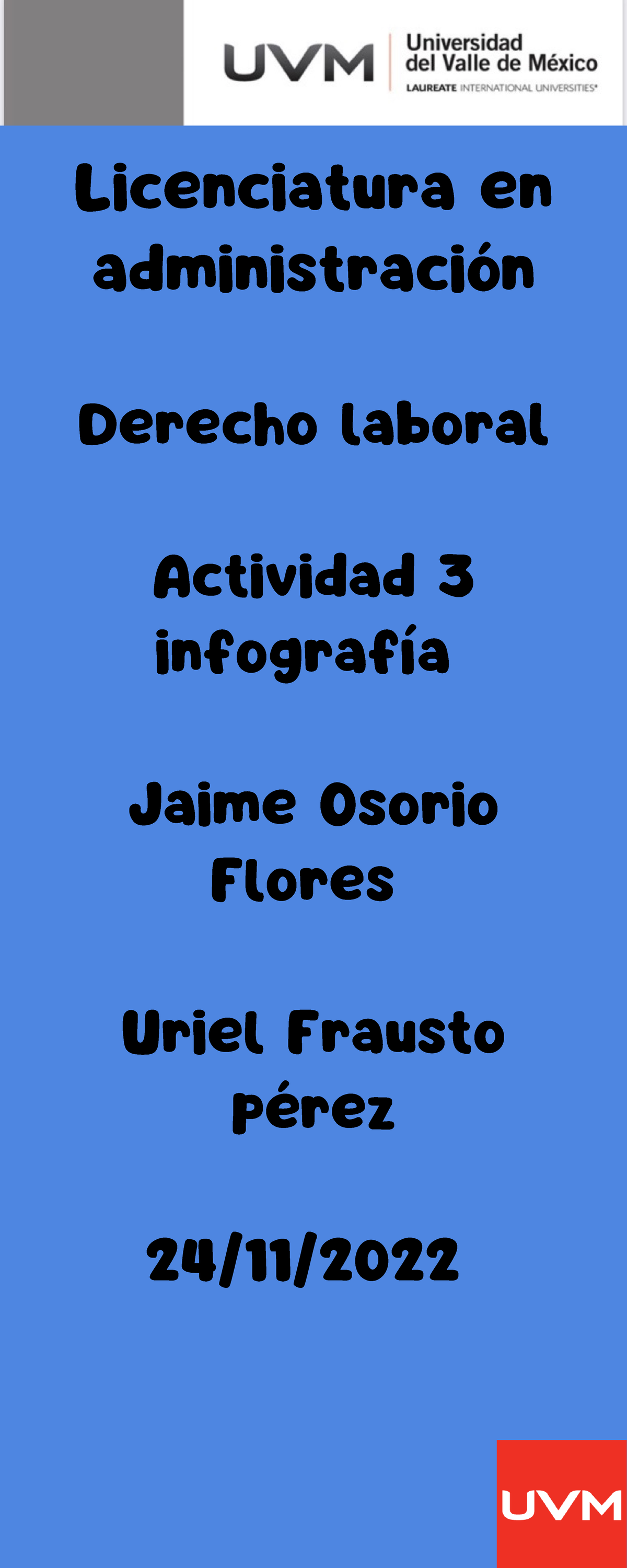 A3 Jof Infografía Derecho Laboral Licenciatura En Administración Derecho Laboral Actividad 3 