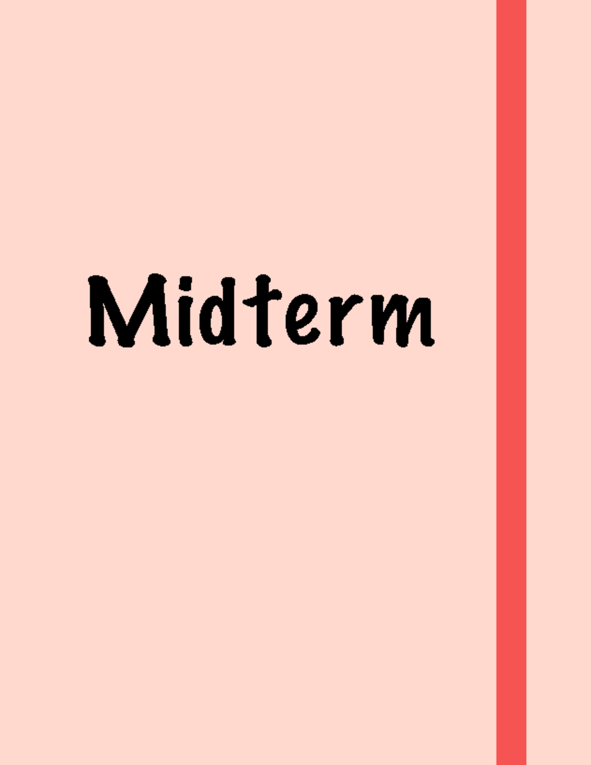Midterm Health Assessment Guide 1 - Midterm Symptoms and signs of ...