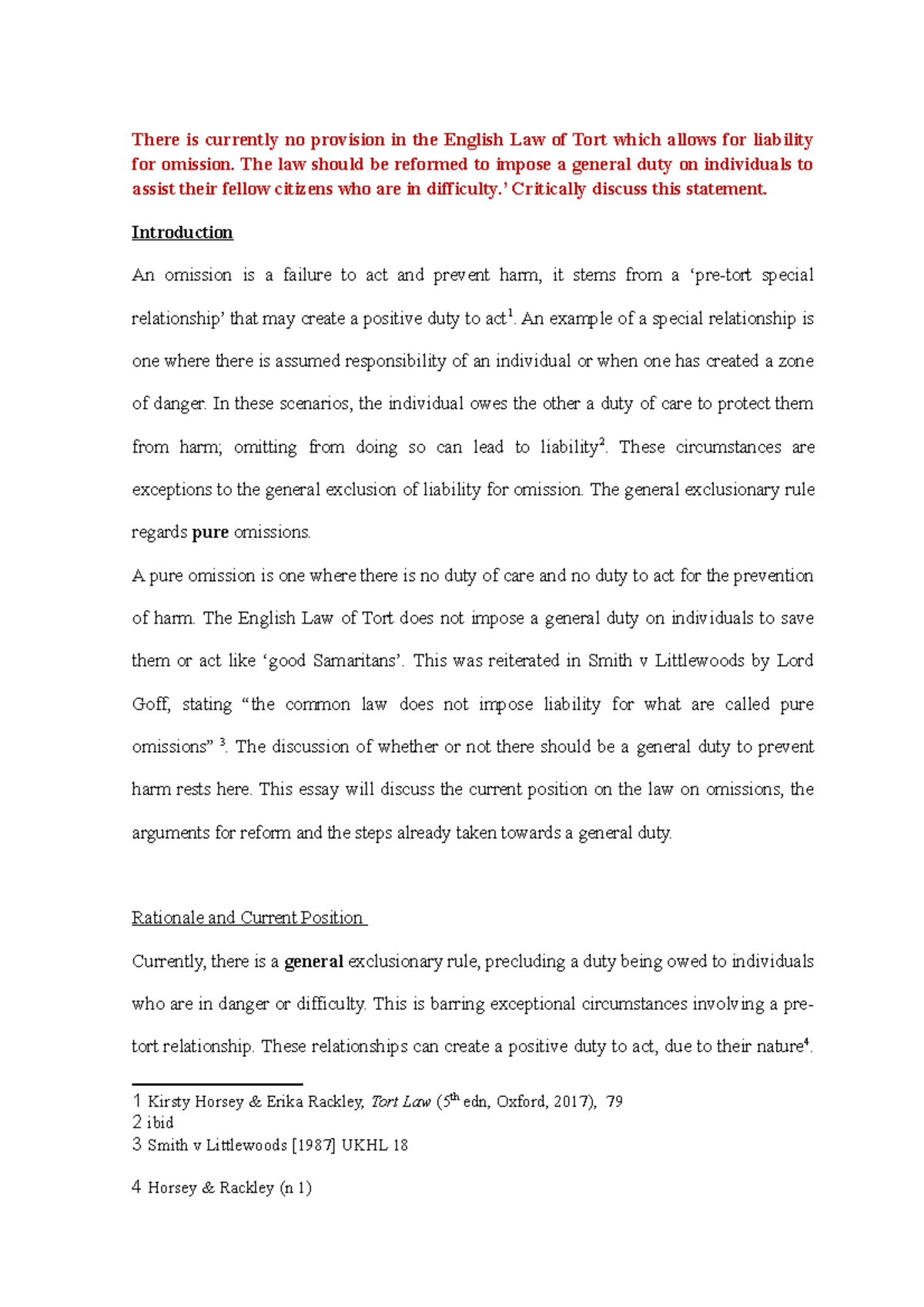 Tort law notes image