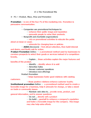Promotion PPT Fill-in-Notes - Name: Brooklyn Brown Standard 11 ...