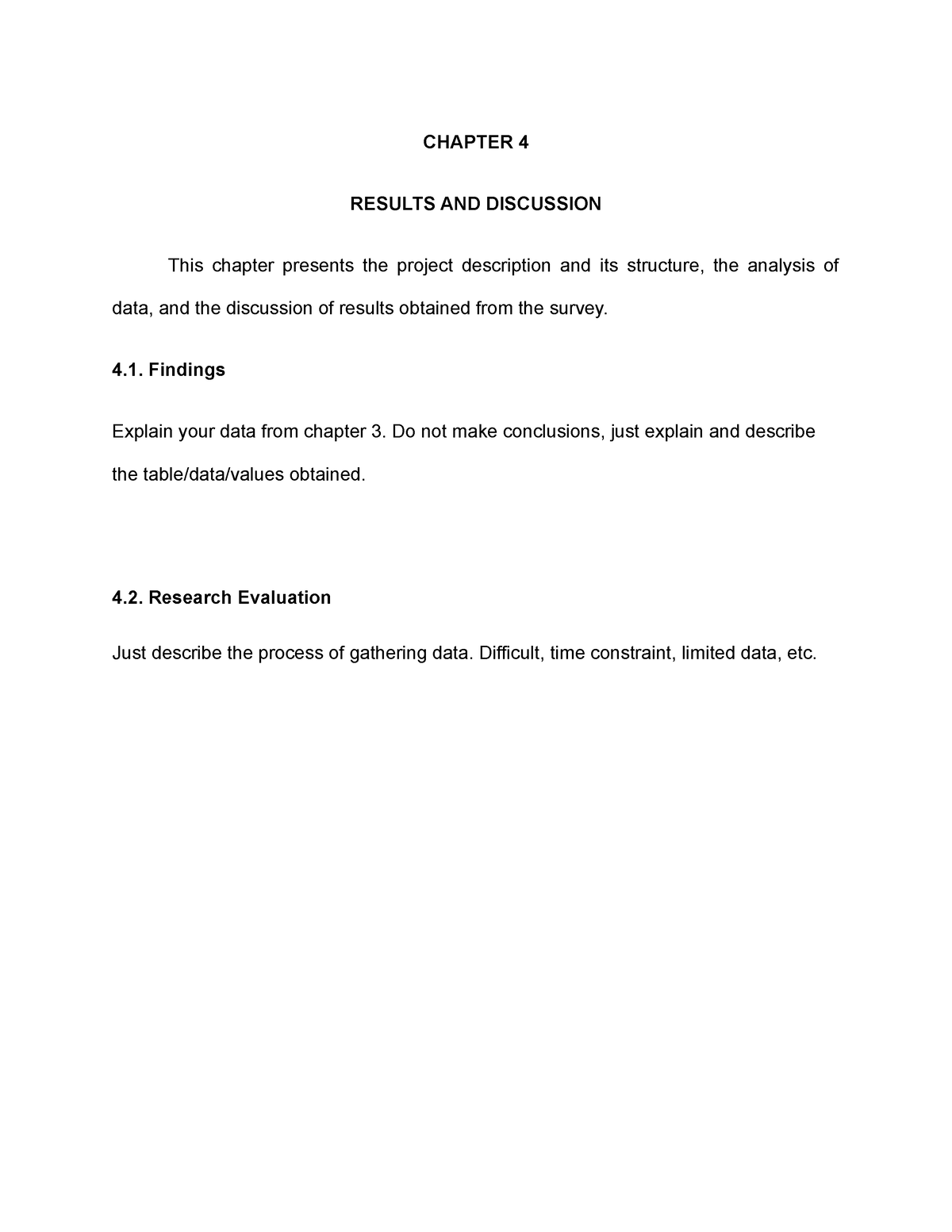 Chapter-4-AND-5- Format - CHAPTER 4 RESULTS AND DISCUSSION This Chapter ...