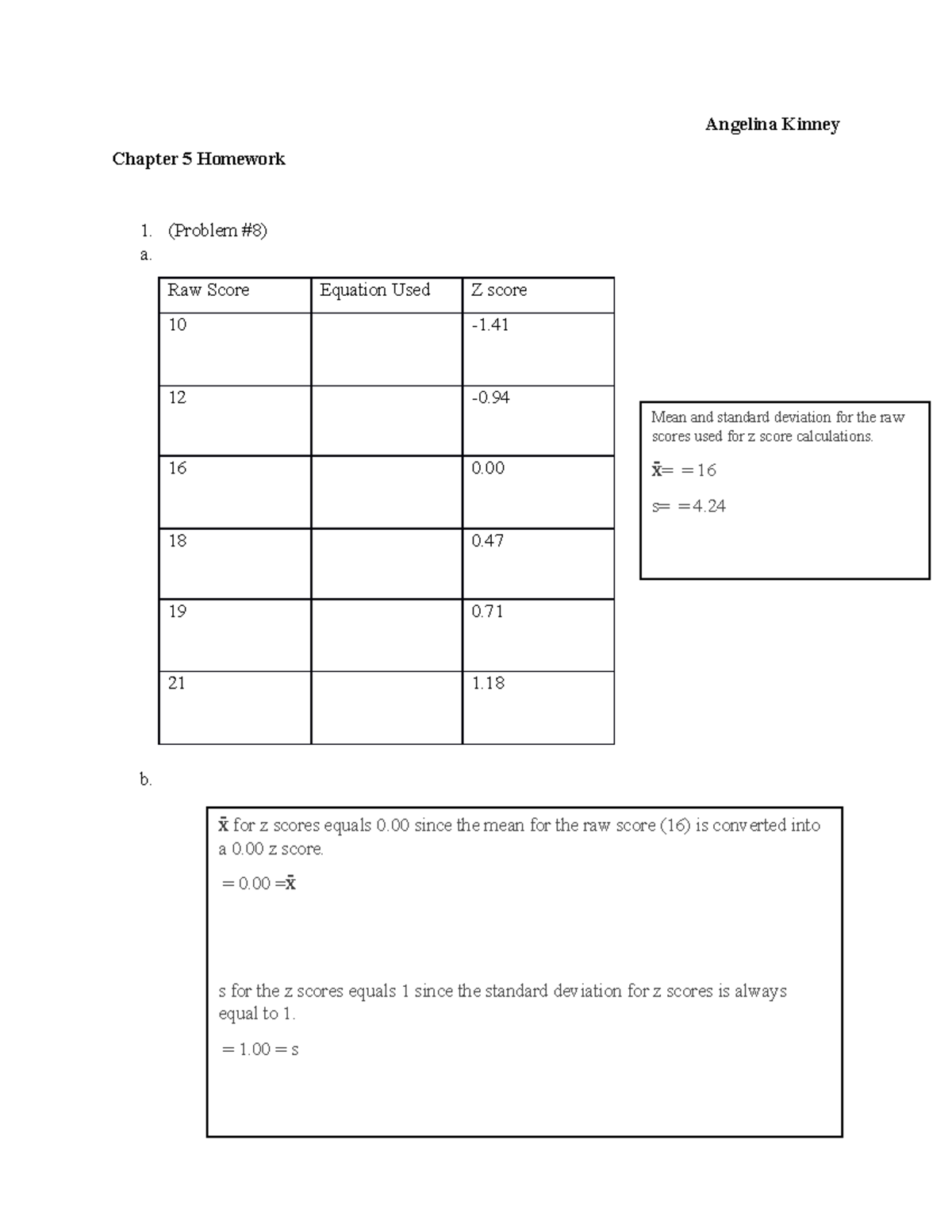 PSYC 210 Chapter 5 textbook Homework - Angelina Kinney Chapter 5 ...