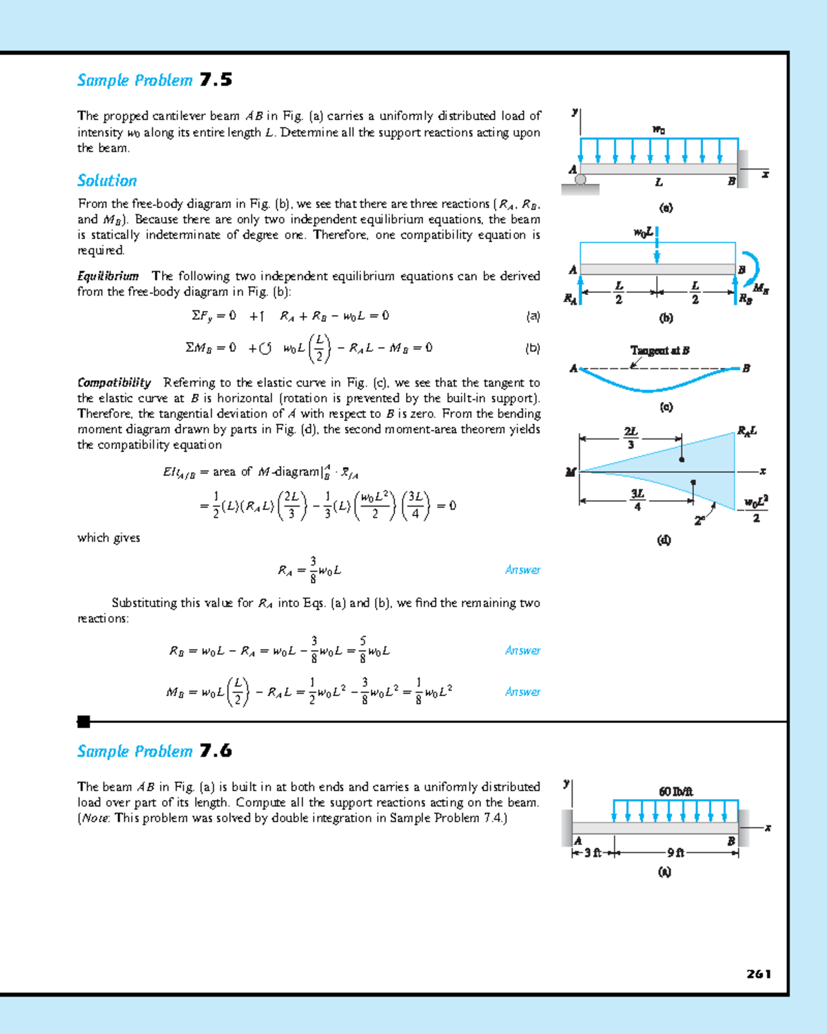 Andrew Pytel-6 - Complete notes on indeterminant beams - Sample Problem ...