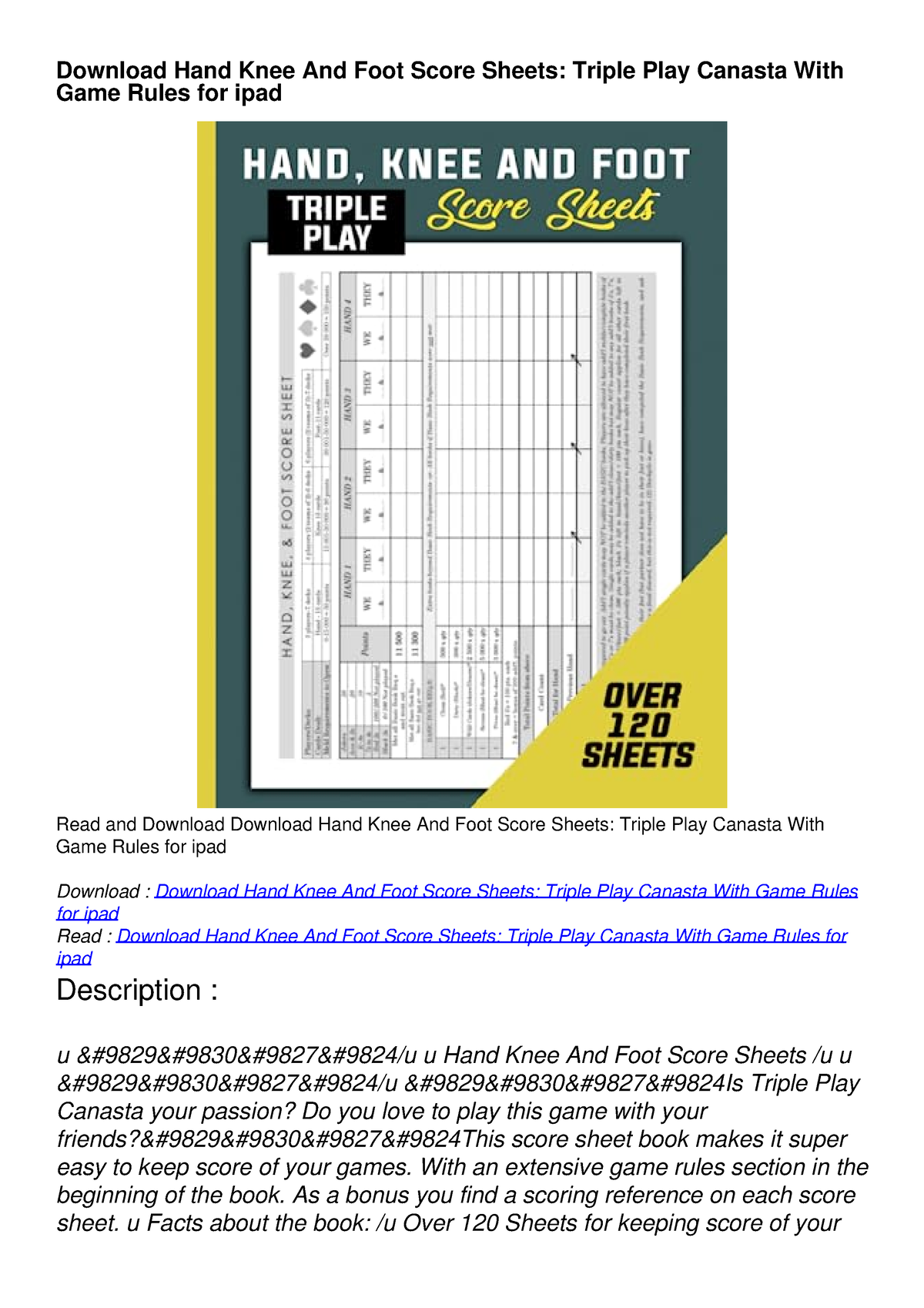 Knee Hand And Foot Canasta Score Sheets SexiezPicz Web Porn