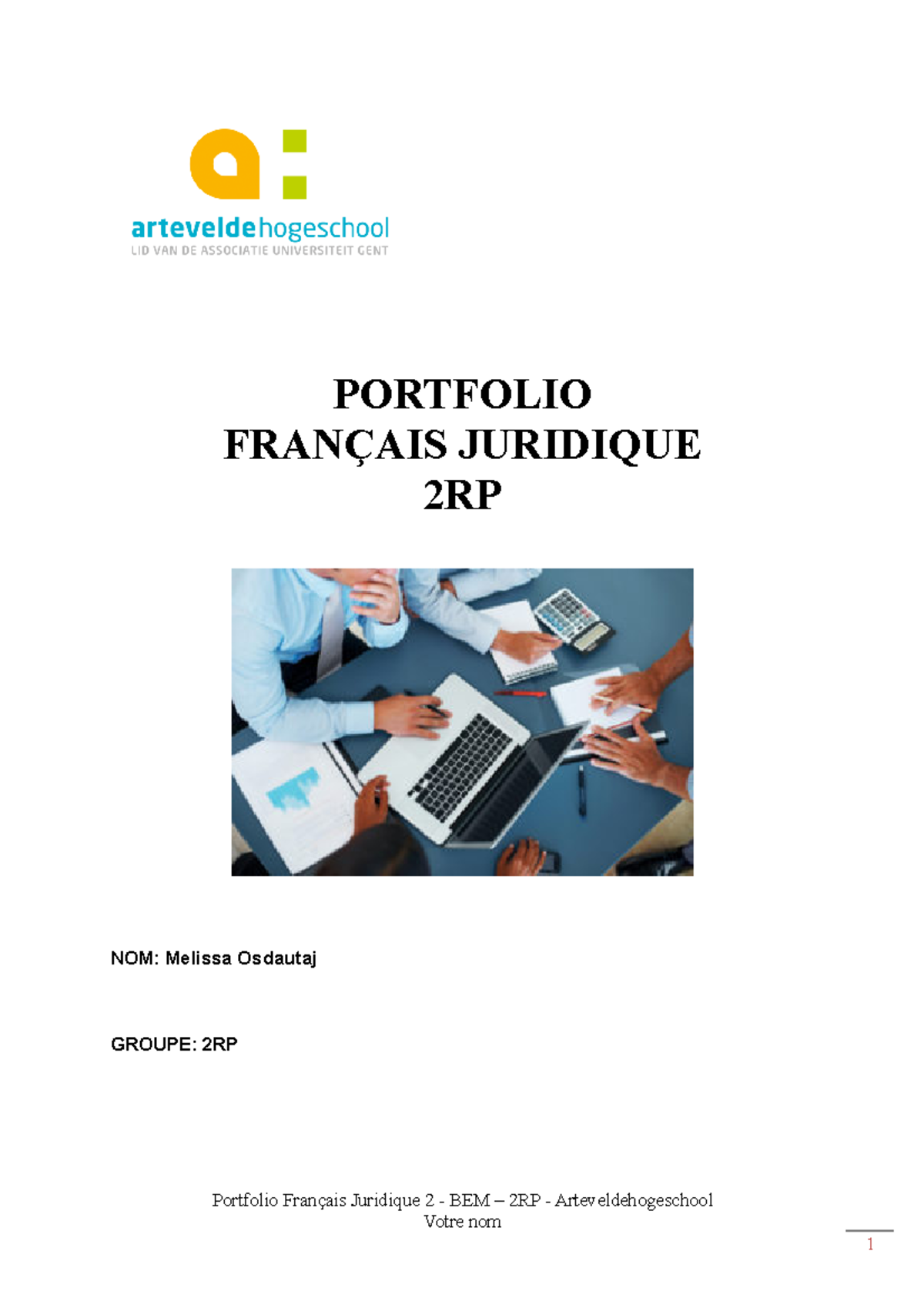 Portfolio Français 2RP 20222023 (deuxième session) PORTFOLIO