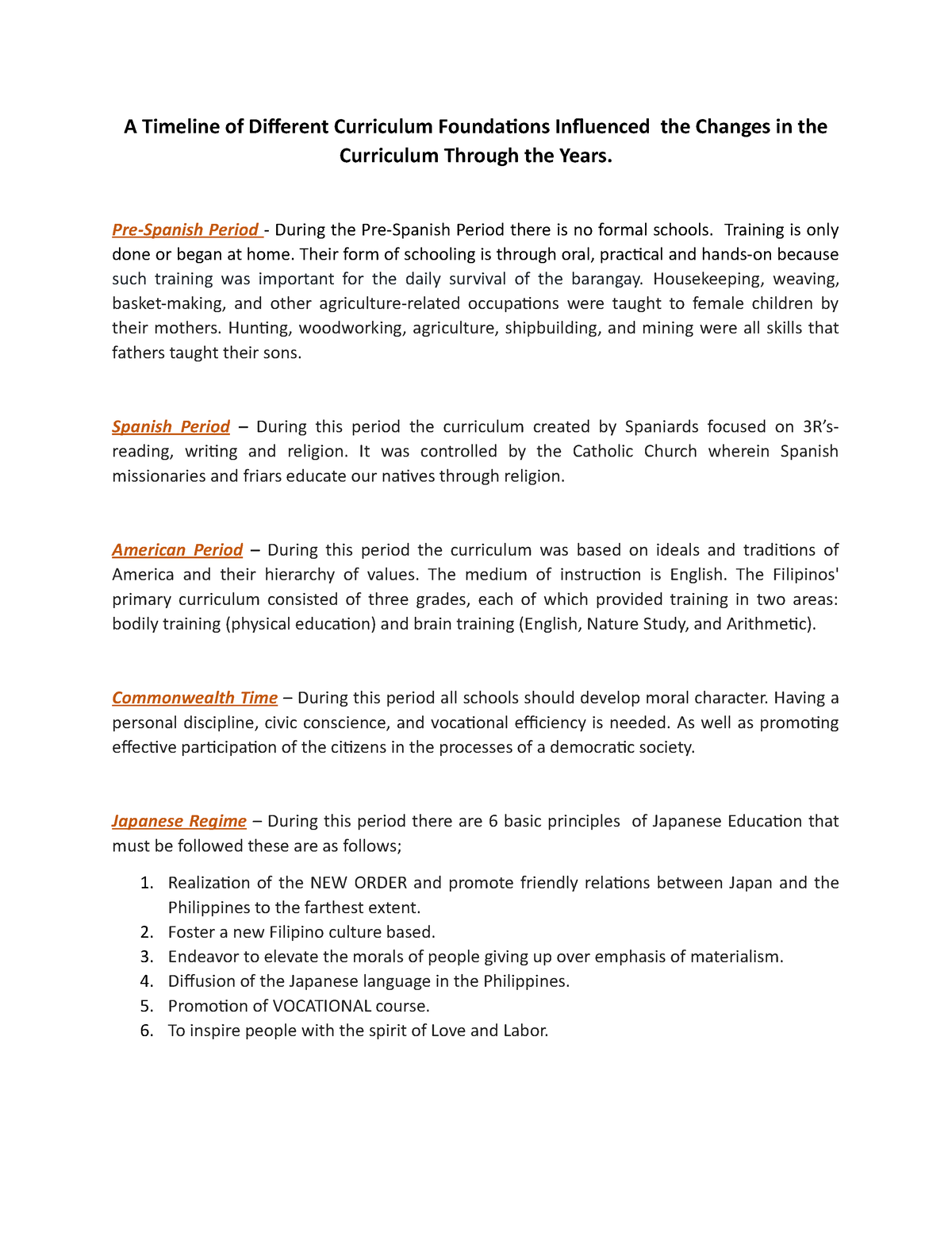 a-timeline-of-different-curriculum-foundations-pre-spanish-period