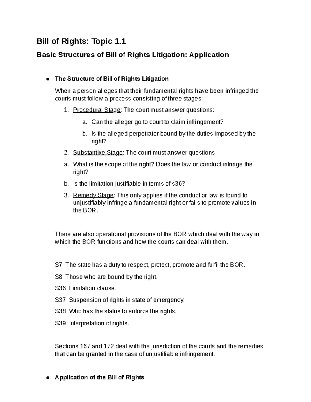 Topic 1.1 (page1) - Bill of Rights: Topic 1. Basic Structures of Bill ...