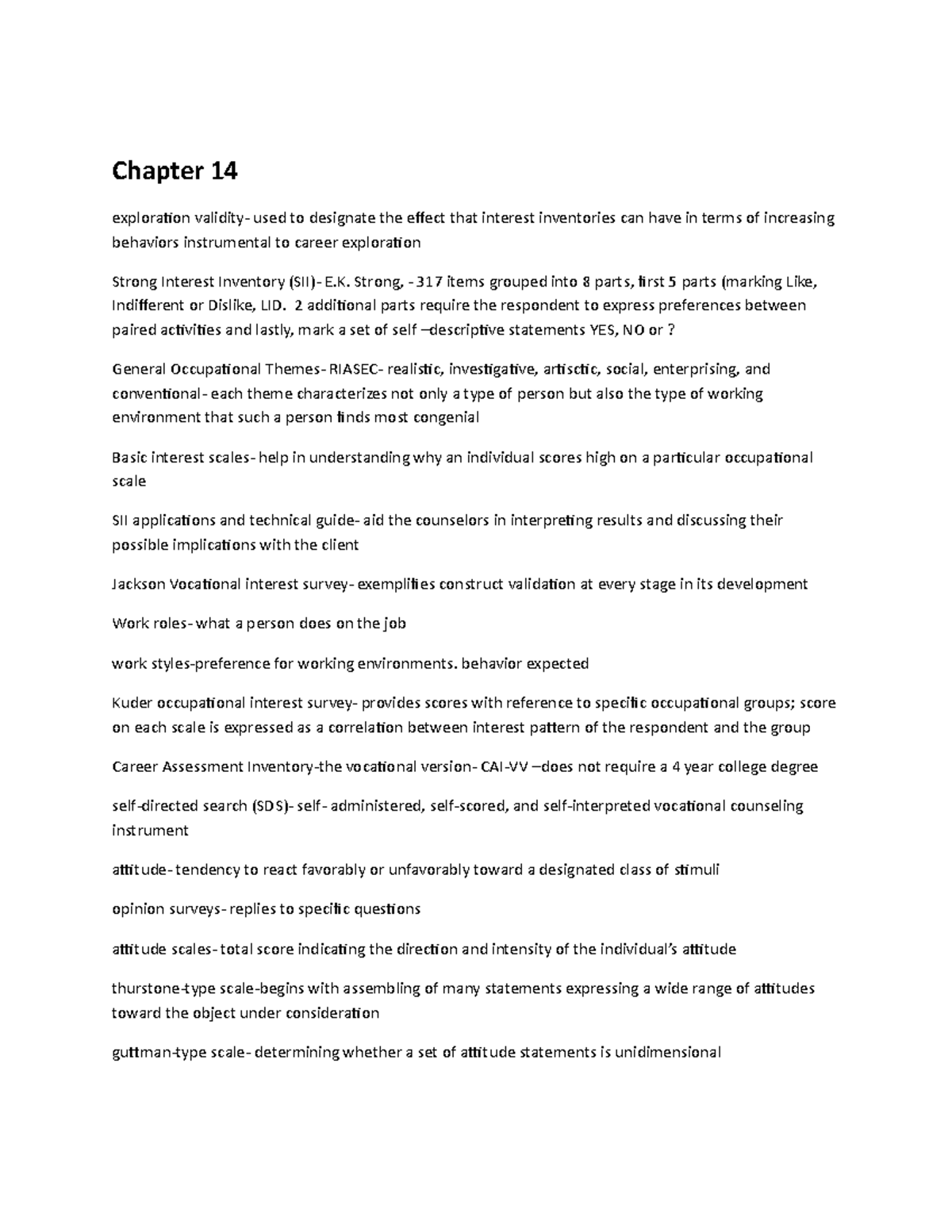 Chapter 14 - Lecture notes 14 - Chapter 14 exploration validity- used ...