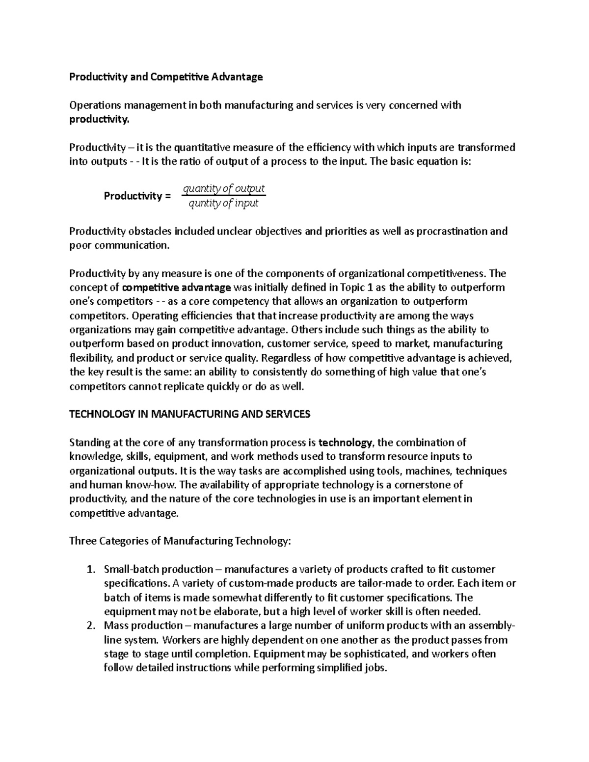 Supplement to Topic 2 - Lecture notes 1 - Bachelor of Elementary ...