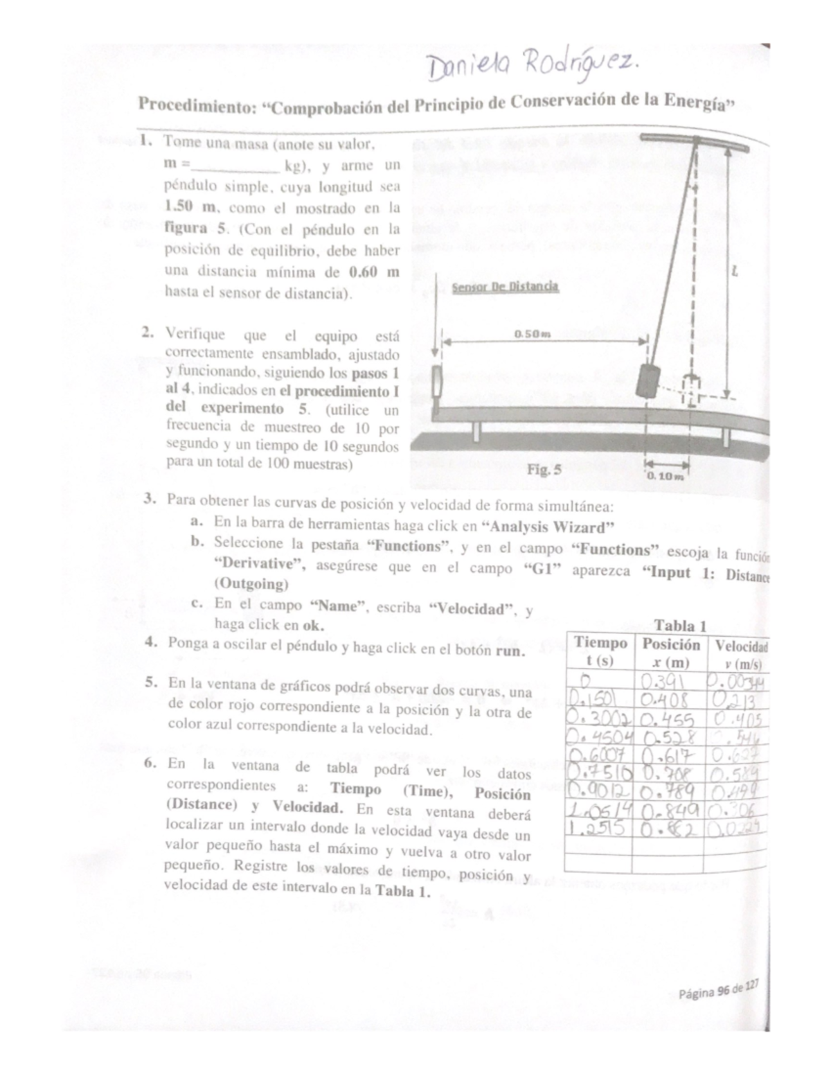 Procedimiento Comprobación Del Principio De Laboratorio De Física ...