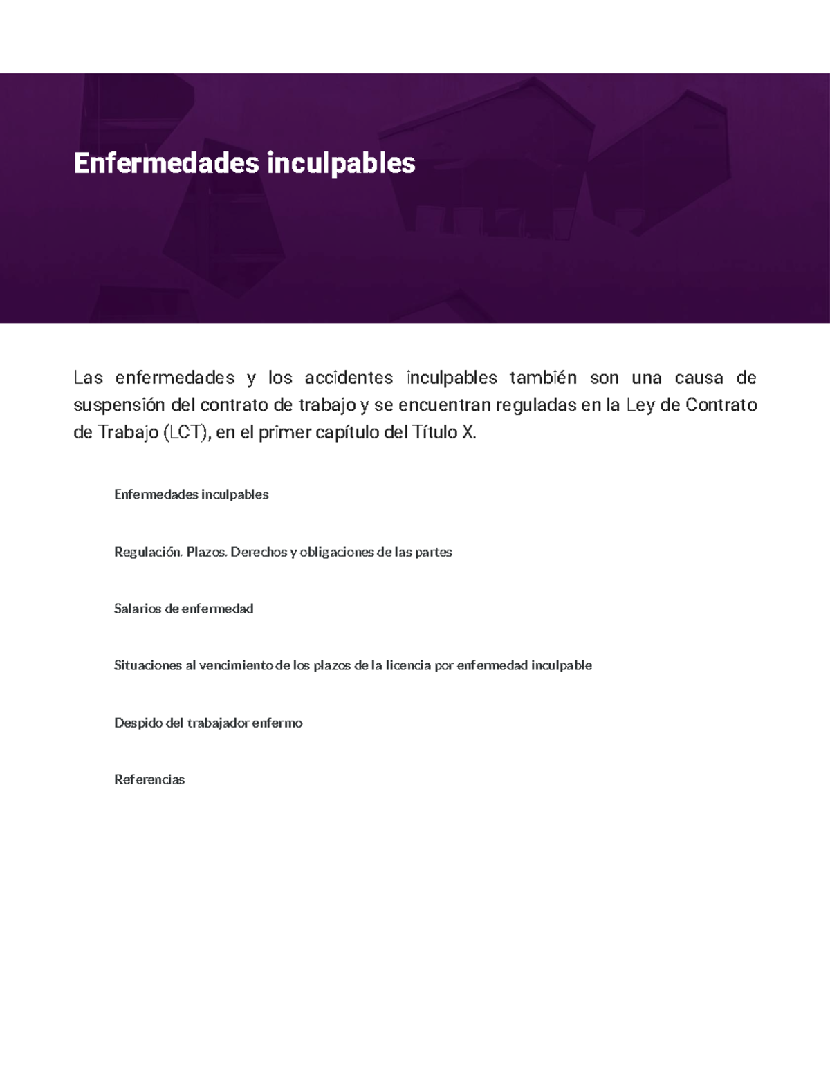 3 Resúmenes de módulos Las enfermedades y los accidentes