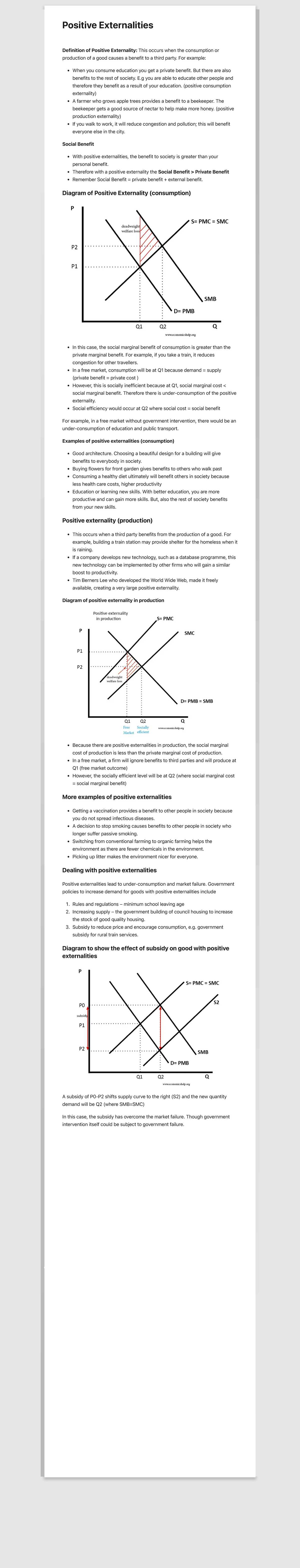 Positive externality - Summary Law And Economics - Positive ...
